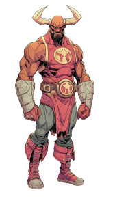 Bull-Powered Superhero Vinyl Car Decal Sticker – Waterproof & UV-Resistant 4.8533333333333335"