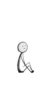 Sad Stick Figure Vinyl Car Decal Sticker – Waterproof & UV-Resistant 4.8533333333333335"