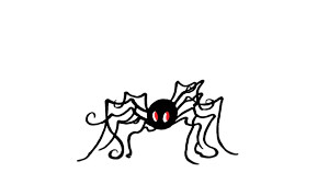 Tiny Black Spider Vinyl Car Decal Sticker – Waterproof & UV-Resistant 5.4