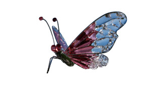 Crystal Butterfly V6 Vinyl Car Decal Sticker – Waterproof & UV-Resistant 5.4