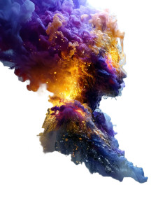 Ethereal Smoke Figure V2 Vinyl Car Decal Sticker – Waterproof & UV-Resistant 4.1066666666666665"