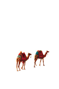 Desert Camels Journey Vinyl Car Decal Sticker – Waterproof & UV-Resistant 4.4