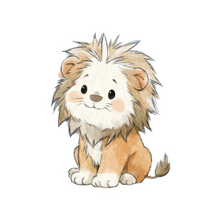 Baby Lion Illustration V2 Vinyl Car Decal Sticker – Waterproof & UV-Resistant 3.4133333333333336" Baby Lion Illustration V2 Vinyl Car Decal Sticker – Waterproof & UV-Resistant 3.4133333333333336"