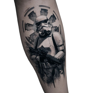 Storm Trooper Tattoo V2 Vinyl Car Decal Sticker – Waterproof & UV-Resistant 6.826666666666667"