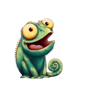 Funny Chameleon Cartoon Vinyl Car Decal Sticker – Waterproof & UV-Resistant 3.4133333333333336" Funny Chameleon Cartoon Vinyl Car Decal Sticker – Waterproof & UV-Resistant 3.4133333333333336"