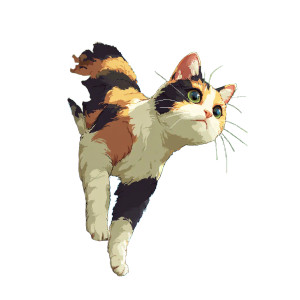 Calico Cat Climbing Vinyl Car Decal Sticker – Waterproof & UV-Resistant 3.4133333333333336" Calico Cat Climbing Vinyl Car Decal Sticker – Waterproof & UV-Resistant 3.4133333333333336"