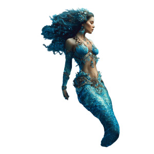 Beautiful Mermaid V10 Vinyl Car Decal Sticker – Waterproof & UV-Resistant 3.4133333333333336"