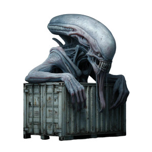 Alien Container Monster Vinyl Car Decal Sticker – Waterproof & UV-Resistant 3.4133333333333336" Alien Container Monster Vinyl Car Decal Sticker – Waterproof & UV-Resistant 3.4133333333333336"