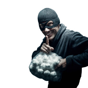 Smiling Burglar Vinyl Car Decal Sticker – Waterproof & UV-Resistant 3.4133333333333336"