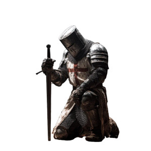 Crusader Knight V9 Vinyl Car Decal Sticker – Waterproof & UV-Resistant 3.4133333333333336"
