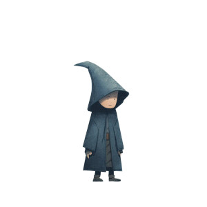 Sad Hooded Wizard Vinyl Car Decal Sticker – Waterproof & UV-Resistant 3.4133333333333336"