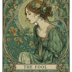 The Fool Tarot V11 Vinyl Car Decal Sticker – Waterproof & UV-Resistant 3.4133333333333336"