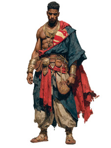 Egyptian Black Superman Vinyl Car Decal Sticker – Waterproof & UV-Resistant 8.213333333333333"