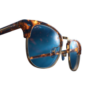 Luxurious Eyeglass Frame Vinyl Car Decal Sticker – Waterproof & UV-Resistant 3.4133333333333336"