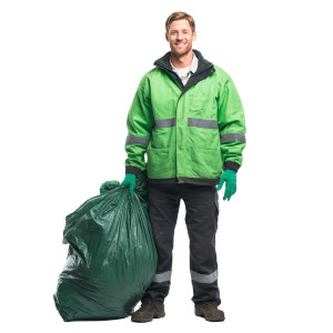 Clean Garbage Worker Vinyl Car Decal Sticker – Waterproof & UV-Resistant 3.4133333333333336"
