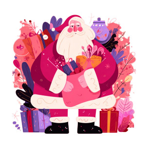 Pink Santa Claus Vinyl Car Decal Sticker – Waterproof & UV-Resistant 3.4133333333333336" Pink Santa Claus Vinyl Car Decal Sticker – Waterproof & UV-Resistant 3.4133333333333336"
