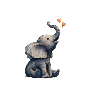 Baby Elephant Hearts V2 Vinyl Car Decal Sticker – Waterproof & UV-Resistant 3.4133333333333336" Baby Elephant Hearts V2 Vinyl Car Decal Sticker – Waterproof & UV-Resistant 3.4133333333333336"