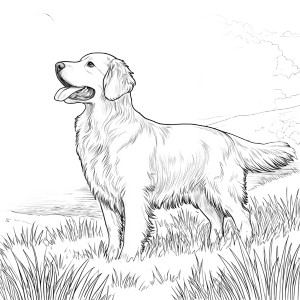 Golden Retriever Drawing Vinyl Car Decal Sticker – Waterproof & UV-Resistant 3.4133333333333336" Golden Retriever Drawing Vinyl Car Decal Sticker – Waterproof & UV-Resistant 3.4133333333333336"