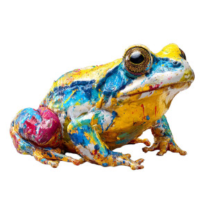 Provocative Frog Art Vinyl Car Decal Sticker – Waterproof & UV-Resistant 3.4133333333333336"