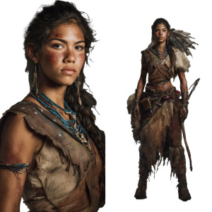 Native American Fighter Vinyl Car Decal Sticker – Waterproof & UV-Resistant 6.826666666666667"