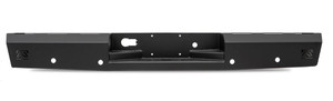 Fab Fours Bumper DR10-RT2950-1 Red Steel; One Piece Design; Direct Fit; Mounting Hardware Included; With Integrated Mount For Pod Lights; Black Powder Coated 11 Gauge Steel