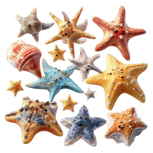 Playful Starfish Variety Vinyl Car Decal Sticker – Waterproof & UV-Resistant 6.826666666666667" Playful Starfish Variety Vinyl Car Decal Sticker – Waterproof & UV-Resistant 6.826666666666667"