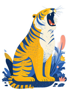 Roaring Tiger V46 Vinyl Car Decal Sticker – Waterproof & UV-Resistant 4.1066666666666665" Roaring Tiger V46 Vinyl Car Decal Sticker – Waterproof & UV-Resistant 4.1066666666666665"