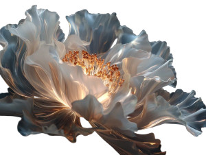 Glass Petal Flower Vinyl Car Decal Sticker – Waterproof & UV-Resistant 6.1866666666666665"