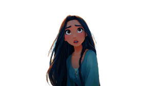 Surprised Fantasy Princess Vinyl Car Decal Sticker – Waterproof & UV-Resistant 2.72"