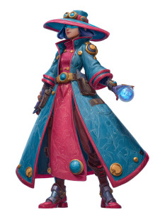 Sci-Fi Mage Vinyl Car Decal Sticker – Waterproof & UV-Resistant 8.213333333333333"