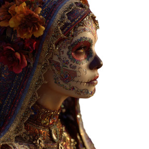 Chicana Catrina Vinyl Car Decal Sticker – Waterproof & UV-Resistant 3.4133333333333336" Chicana Catrina Vinyl Car Decal Sticker – Waterproof & UV-Resistant 3.4133333333333336"