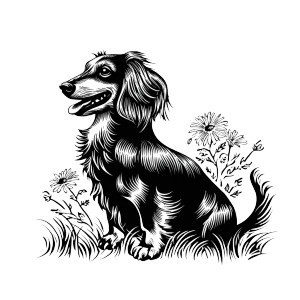 Long Hair Dachshund Vinyl Car Decal Sticker – Waterproof & UV-Resistant 3.4133333333333336" Long Hair Dachshund Vinyl Car Decal Sticker – Waterproof & UV-Resistant 3.4133333333333336"