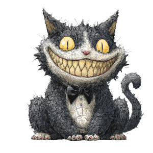 Tuxedo Kaiju Monster Vinyl Car Decal Sticker – Waterproof & UV-Resistant 3.4133333333333336"