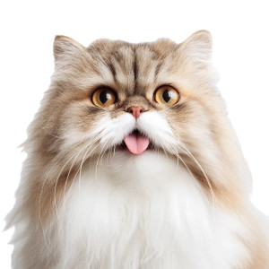 Happy Persian Cat Vinyl Car Decal Sticker – Waterproof & UV-Resistant 6.826666666666667"