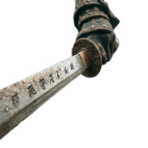 Samurai Sword V13 Vinyl Car Decal Sticker – Waterproof & UV-Resistant 3.4133333333333336"