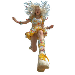 Jumping Blonde Woman Vinyl Car Decal Sticker – Waterproof & UV-Resistant 3.4133333333333336" Jumping Blonde Woman Vinyl Car Decal Sticker – Waterproof & UV-Resistant 3.4133333333333336"