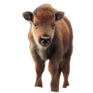 Baby Buffalo Vinyl Car Decal Sticker – Waterproof & UV-Resistant 3.4133333333333336"