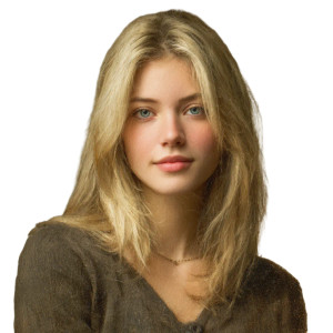 Blonde Gothic Portrait Vinyl Car Decal Sticker – Waterproof & UV-Resistant 6.826666666666667"