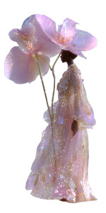 Orchid Head Woman Vinyl Car Decal Sticker – Waterproof & UV-Resistant 10.2