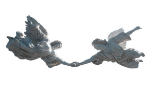 Flying Hand Holders Vinyl Car Decal Sticker – Waterproof & UV-Resistant 5.97333333333333