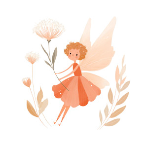 Cute Fairy V2 Vinyl Car Decal Sticker – Waterproof & UV-Resistant 3.4133333333333336"