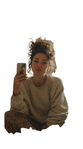 Mirror Selfie Woman V6 Vinyl Car Decal Sticker – Waterproof & UV-Resistant 9.706666666666667"