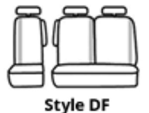 Custom Charcoal Black Seat Cover | Protect Seats | Easy Install | Fits 60/40 Split Bench | Polycotton