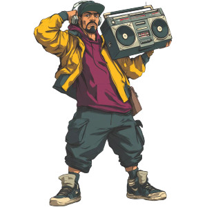 Boombox Man Vinyl Car Decal Sticker – Waterproof & UV-Resistant 3.4133333333333336" Boombox Man Vinyl Car Decal Sticker – Waterproof & UV-Resistant 3.4133333333333336"