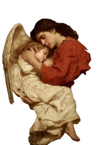Angel Embracing Jesus Vinyl Car Decal Sticker – Waterproof & UV-Resistant 4.32" Angel Embracing Jesus Vinyl Car Decal Sticker – Waterproof & UV-Resistant 4.32"