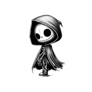 Creepy-Cute Skeleton Girl Vinyl Car Decal Sticker – Waterproof & UV-Resistant 3.4133333333333336"