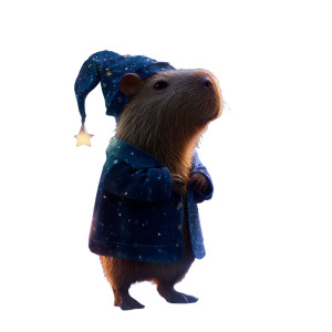 Fantasy Capybara Vinyl Car Decal Sticker – Waterproof & UV-Resistant 3.4133333333333336" Fantasy Capybara Vinyl Car Decal Sticker – Waterproof & UV-Resistant 3.4133333333333336"