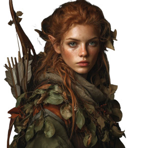 Redhaired Elf Ranger Vinyl Car Decal Sticker – Waterproof & UV-Resistant 3.4133333333333336"
