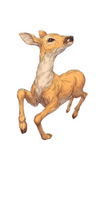 Fantasy Roe Doe Vinyl Car Decal Sticker – Waterproof & UV-Resistant 5.12"