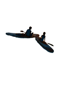 Romantic Sup Evening Vinyl Car Decal Sticker – Waterproof & UV-Resistant 4.0"